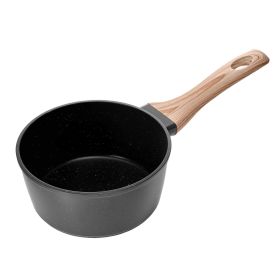 VEVOR Saucepan, Nonstick Saucepan with Tempered Glass Lid, Multipurpose Cooking Sauce Pot with Detachable Handle (size: 1.5 Qt)